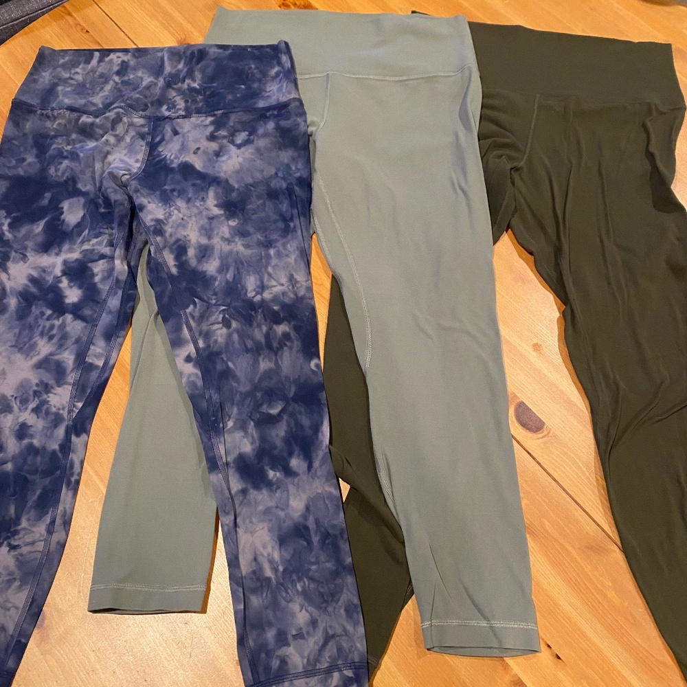 3 Pairs of Size 12 LULULEMON Align Leggins